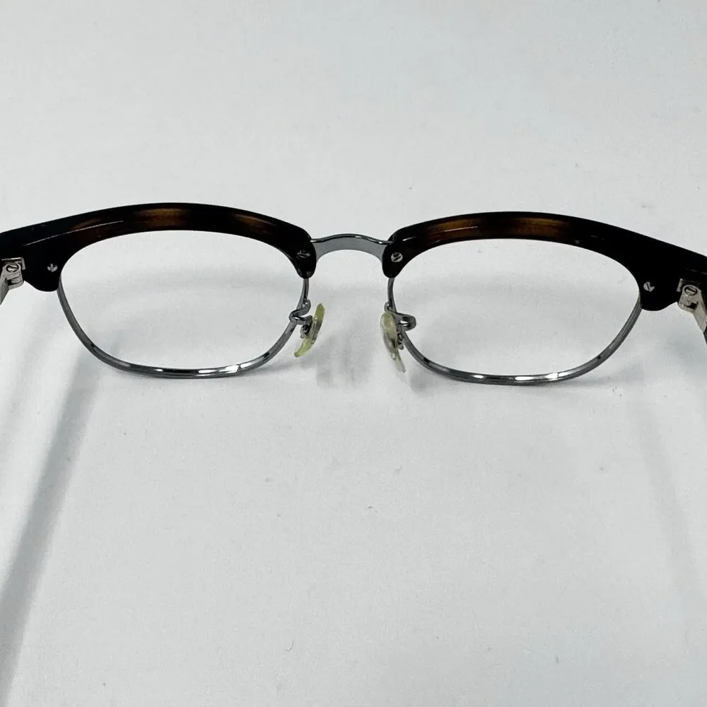 Ray-Ban RB1548 3650 Kids Eyeglass Frames Tortoise Silver Clubmaster 45-16-125